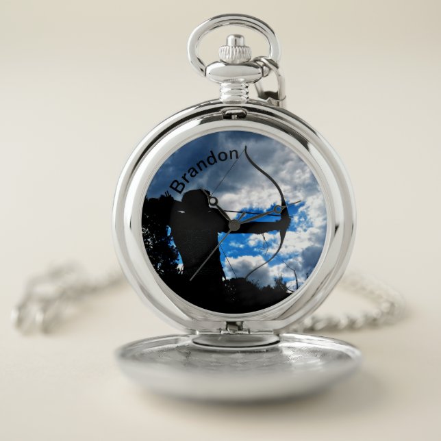 The archery   - pocket watch (Inside)