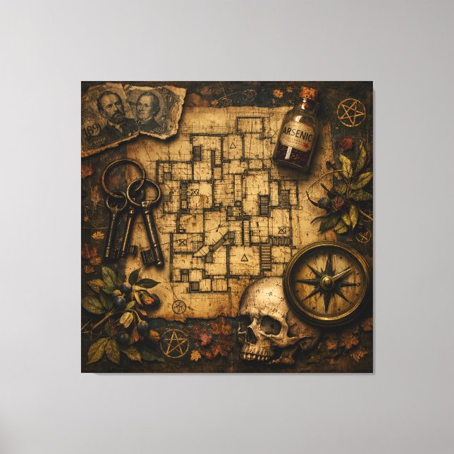 The Architect of Death: H.H. Holmes Murder Castle  Canvas Print (Front)