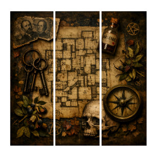The Architect of Death: H.H. Holmes Murder Castle Triptych