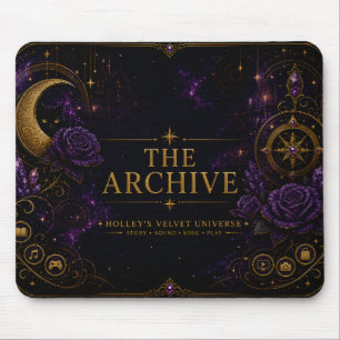 The Archive Gothic Celestial Galaxy Mouse Pad