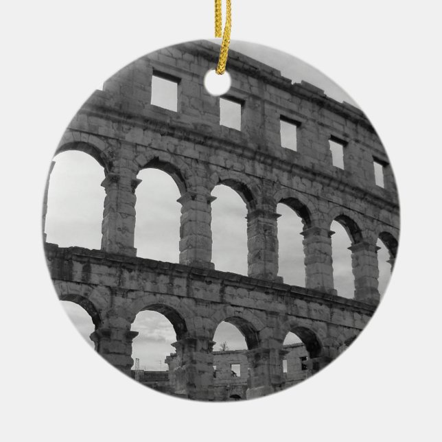 The Arena at Pula Ceramic Ornament (Front)