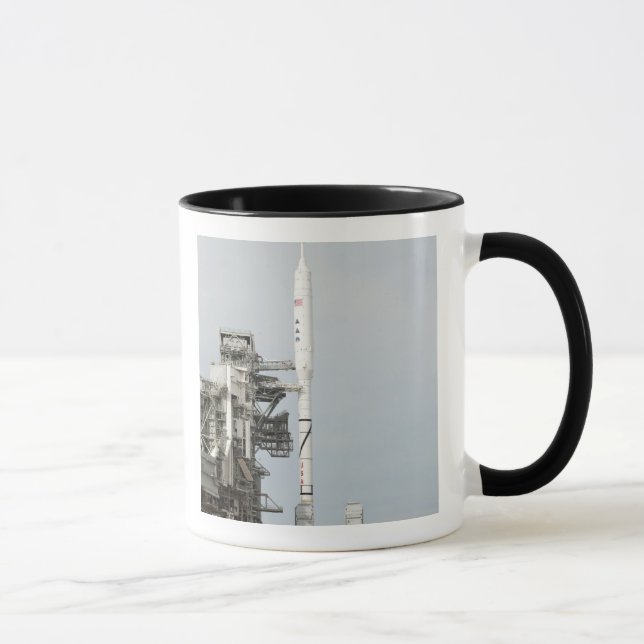 The Ares I-X rocket is seen on the launch pad 2 Mug (Right)