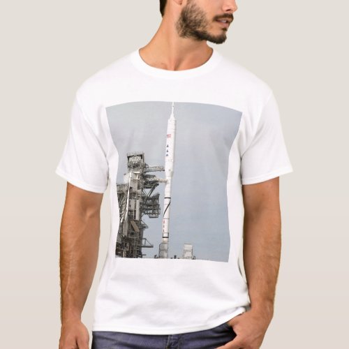 The Ares I_X rocket is seen on the launch pad 2 T_Shirt