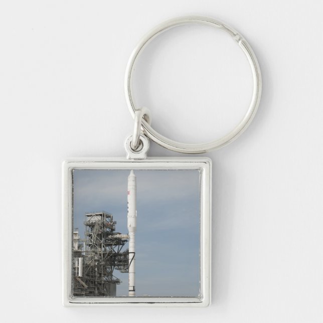The Ares I-X rocket is seen on the launch pad Keychain (Front)