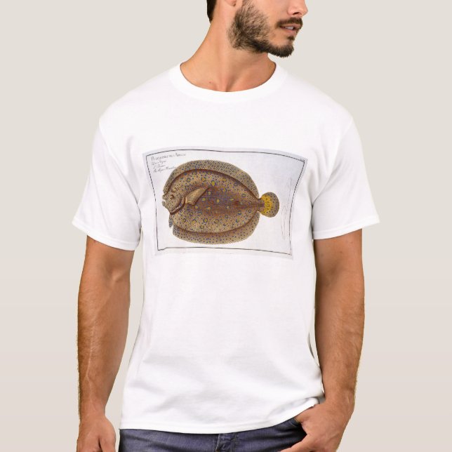 The Argus Flounder (Pleuronectes Argus) plate XLVI T-Shirt (Front)