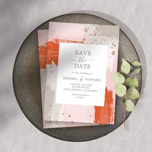 The Arists Wedding bright modern abstract stylish Invitation