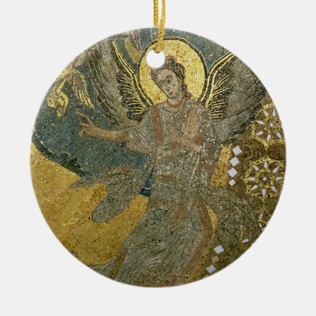 The Ark of the Covenant supported by Cherubim, fro Ceramic Ornament (Front)