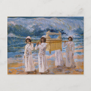 The Ark Passes Over the Jordan by James Tissot Postcard