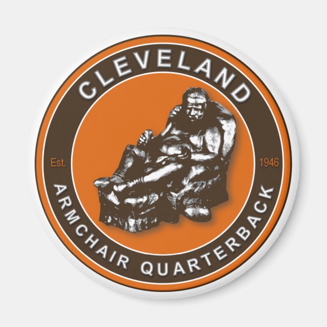 The Armchair QB Cleveland Football Magnet (Front)