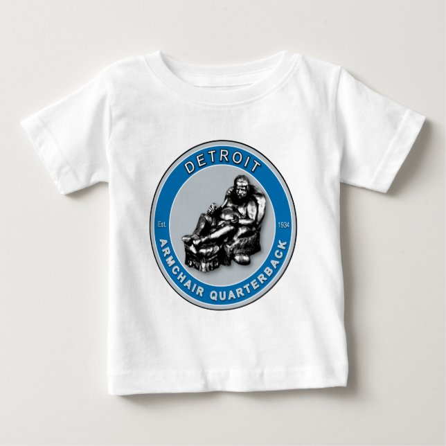 THE ARMCHAIR QB - Detroit Baby T-Shirt (Front)