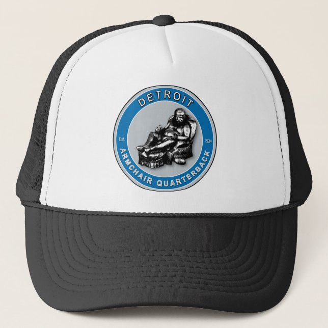 THE ARMCHAIR QB - Detroit Trucker Hat (Front)