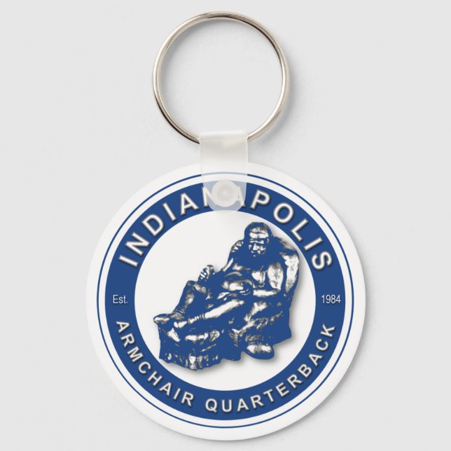 THE ARMCHAIR QB - Indianapolis Keychain (Front)