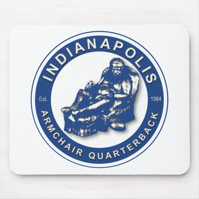 THE ARMCHAIR QB - Indianapolis Mouse Pad (Front)