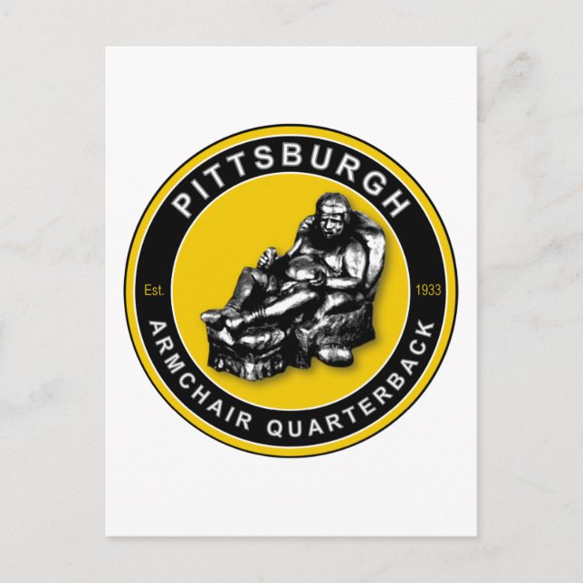 THE ARMCHAIR QB - Pittsburgh Postcard (Front)