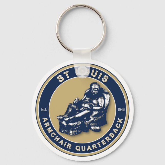 THE ARMCHAIR QB - Rams Keychain (Front)