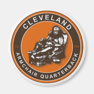The Armchair Quarterback Cleveland Football Magnet