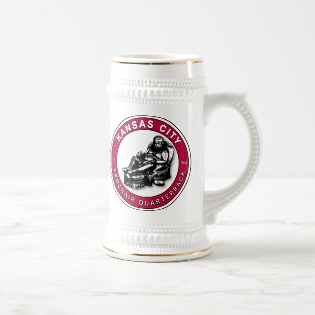 The Armchair Quarterback - Kansas City Football Beer Stein (Right)