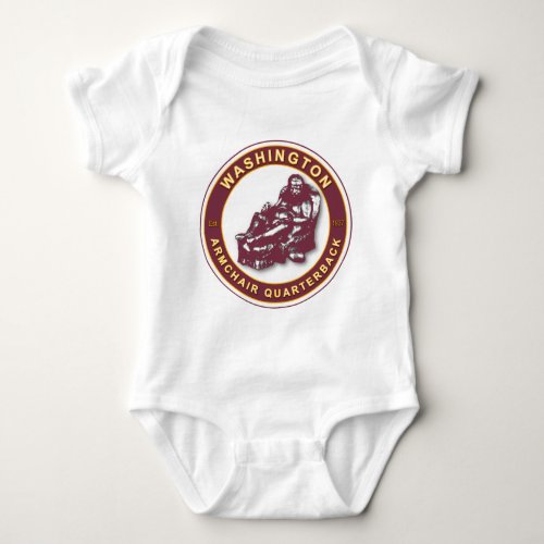 The Armchair Quarterback _ Washington Football Baby Bodysuit