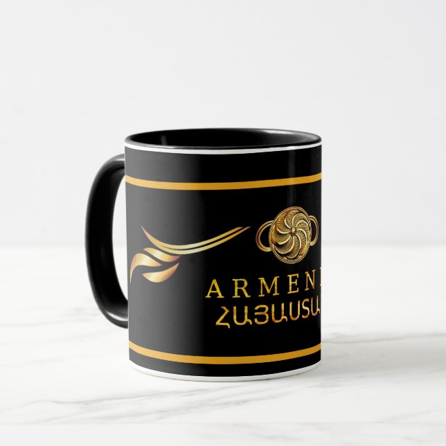 The Armenian Eternity Sign Mug (Front Left)