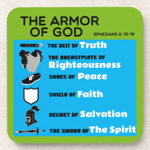 The Armor of God  Beverage Coaster