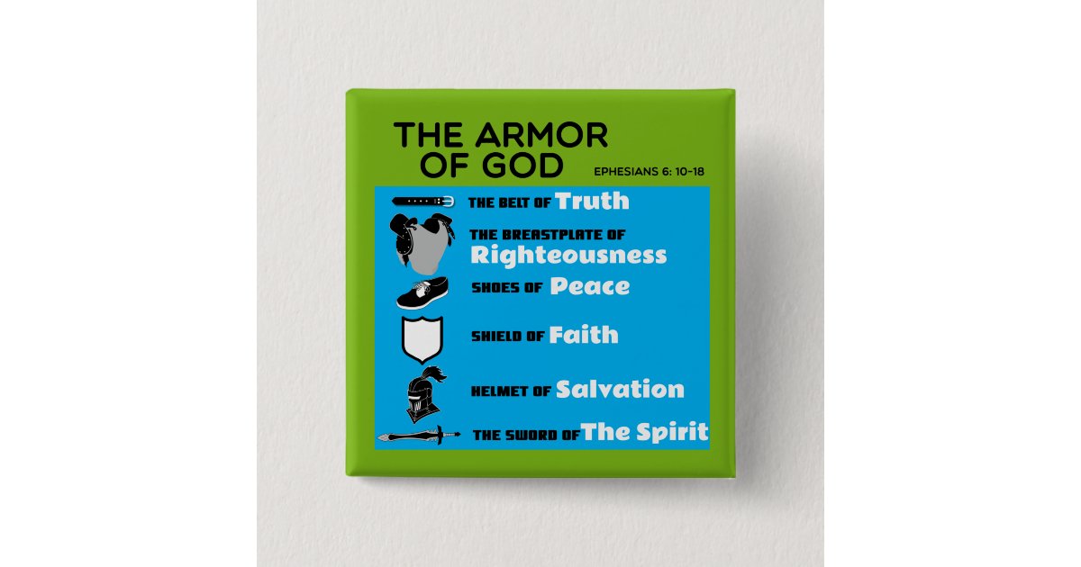 The Armor of God Button | Zazzle