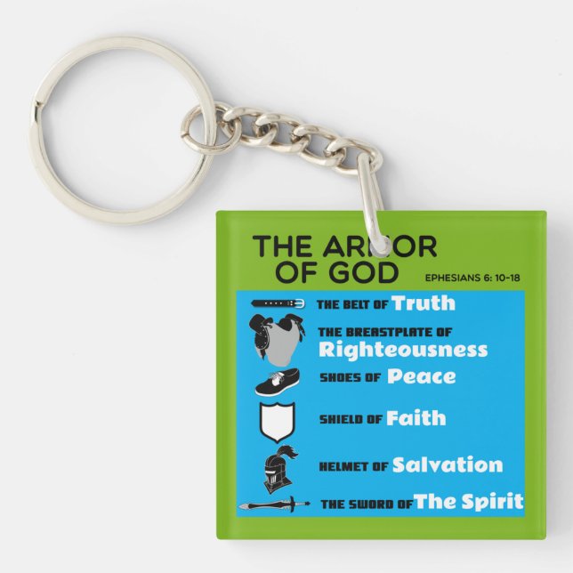 The Armor of God Keychain (Front)