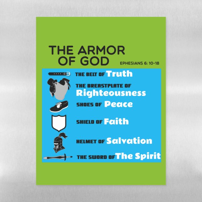 The Armor of God  Magnetic Dry Erase Sheet (Vertical)