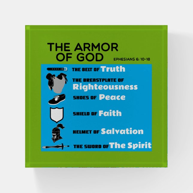 The Armor of God Paperweight (Front)