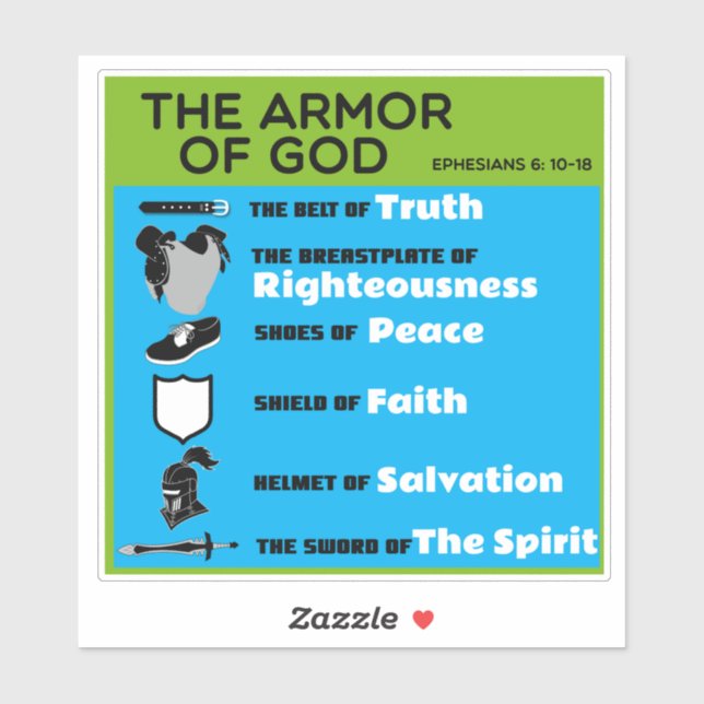 The Armor of God   Sticker (Sheet)