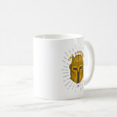 The Armorer Distrssed Helmet Badge Coffee Mug (Front Right)