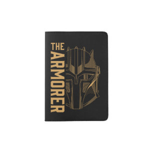 The Armorer Helmet Line Art Passport Holder