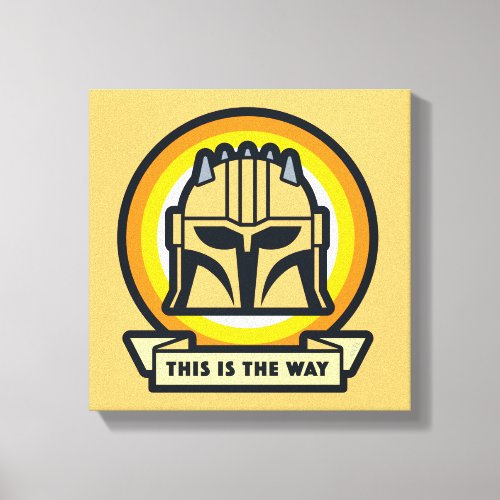 The Armorer This is the Way Helmet Icon Canvas Print