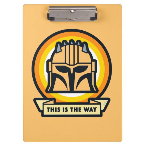 The Armorer This is the Way Helmet Icon Clipboard