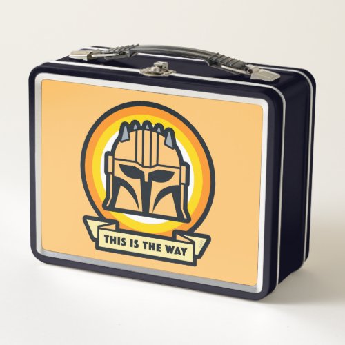 The Armorer This is the Way Helmet Icon Metal Lunch Box