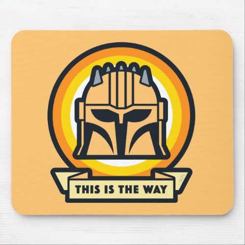 The Armorer This is the Way Helmet Icon Mouse Pad