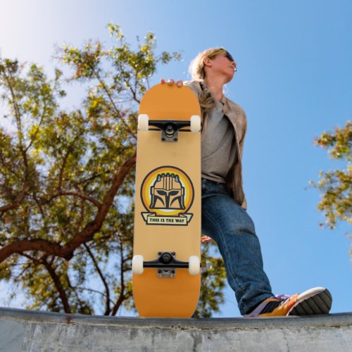 The Armorer This is the Way Helmet Icon Skateboard