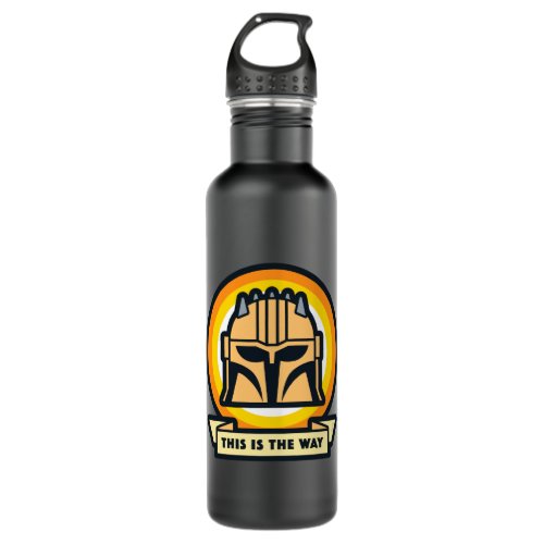 The Armorer This is the Way Helmet Icon Stainless Steel Water Bottle