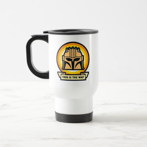The Armorer This is the Way Helmet Icon Travel Mug