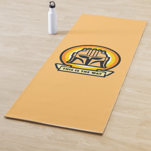 The Armorer This is the Way Helmet Icon Yoga Mat