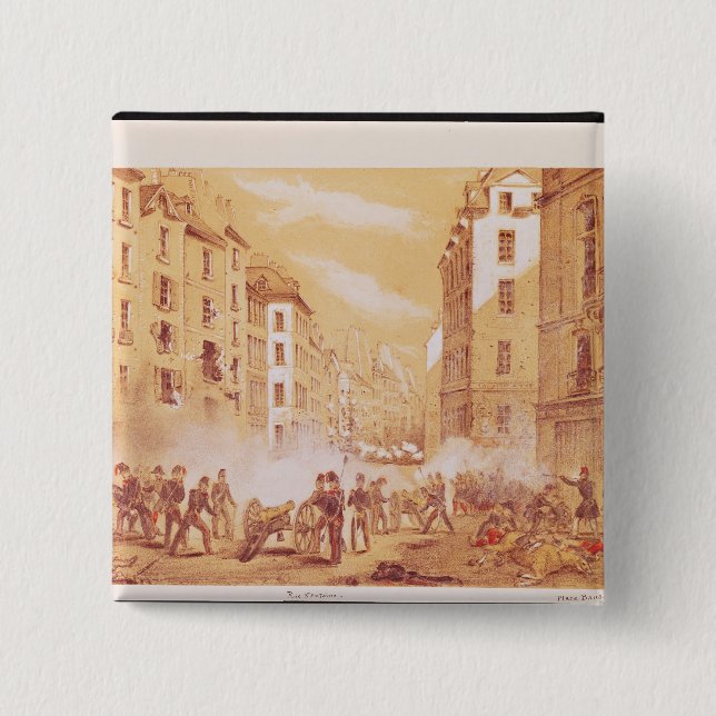 The Army Attacking a Barricade in Rue Button (Front)