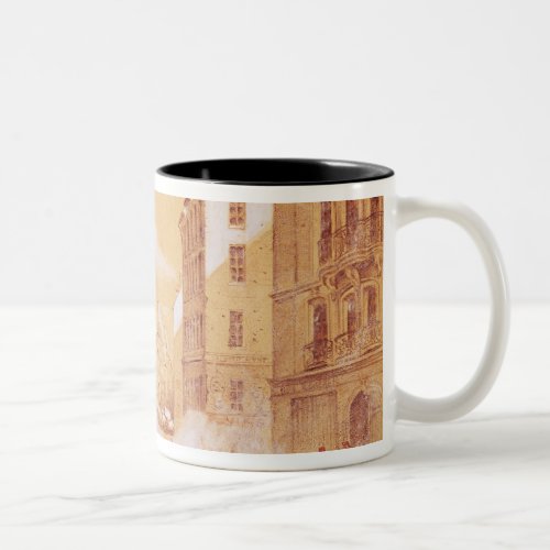 The Army Attacking a Barricade in Rue Two_Tone Coffee Mug