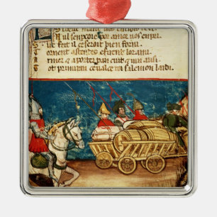 The Army of Charlemagne and the Transportation Metal Ornament