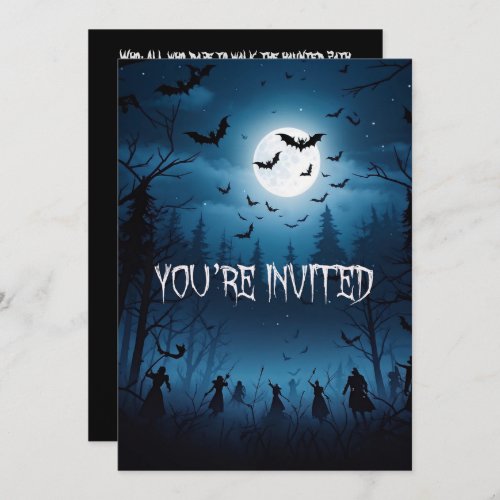 The Army of Darkness Halloween  Invitation