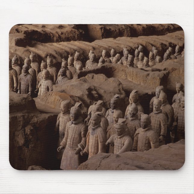 The Army of terra cotta warriors at Emperor Qin Mouse Pad (Front)