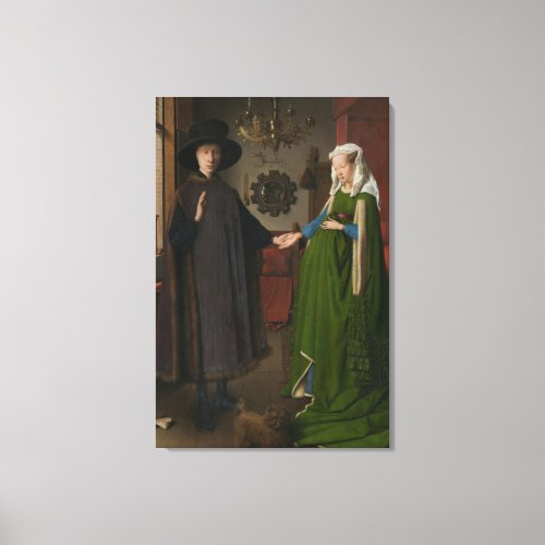 The Arnolfini Portrait by Jan van Eyck _ Canvas Print