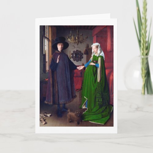 The Arnolfini Portrait Jan van Eyck Card