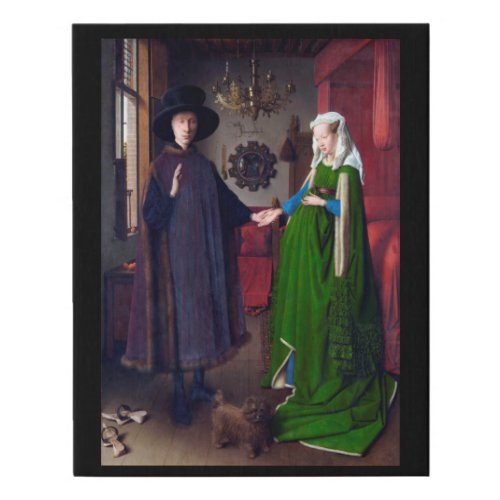 The Arnolfini Portrait Jan van Eyck Faux Canvas Print