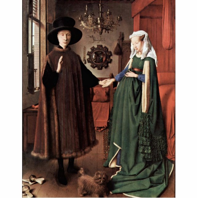 The Arnolfini Portrait The Arnolfini Wedding  By J Statuette (Front)