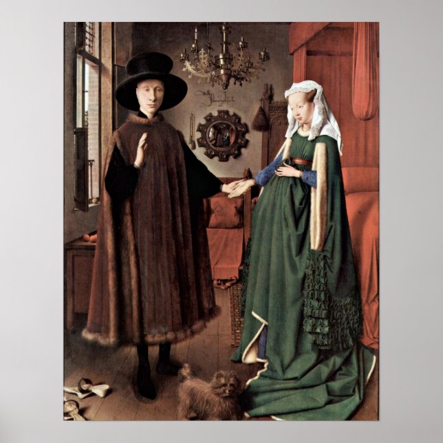 The Arnolfini Wedding by Jan van Eyck Poster (Front)