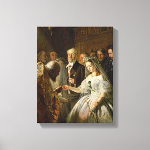 The Arranged Marriage, 1862 Canvas Print